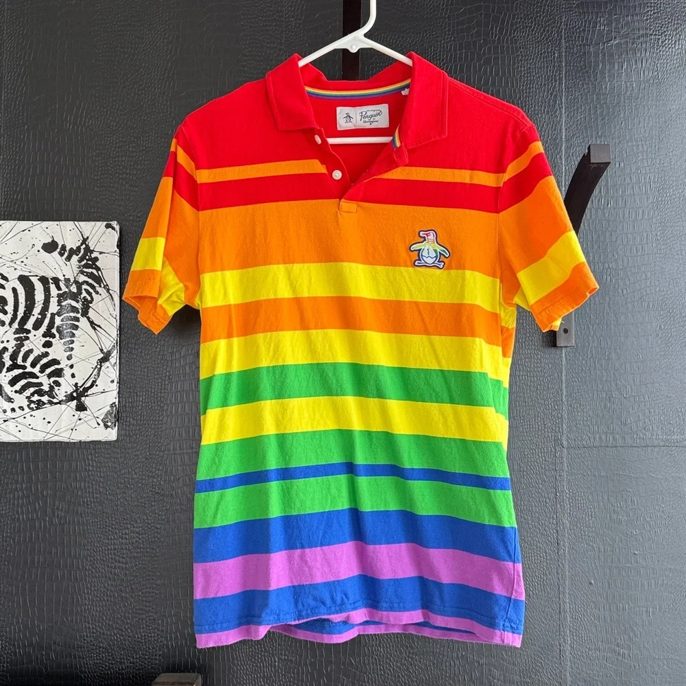 Original Penguin Men’s Rainbow Polo - Picture 1 of 5